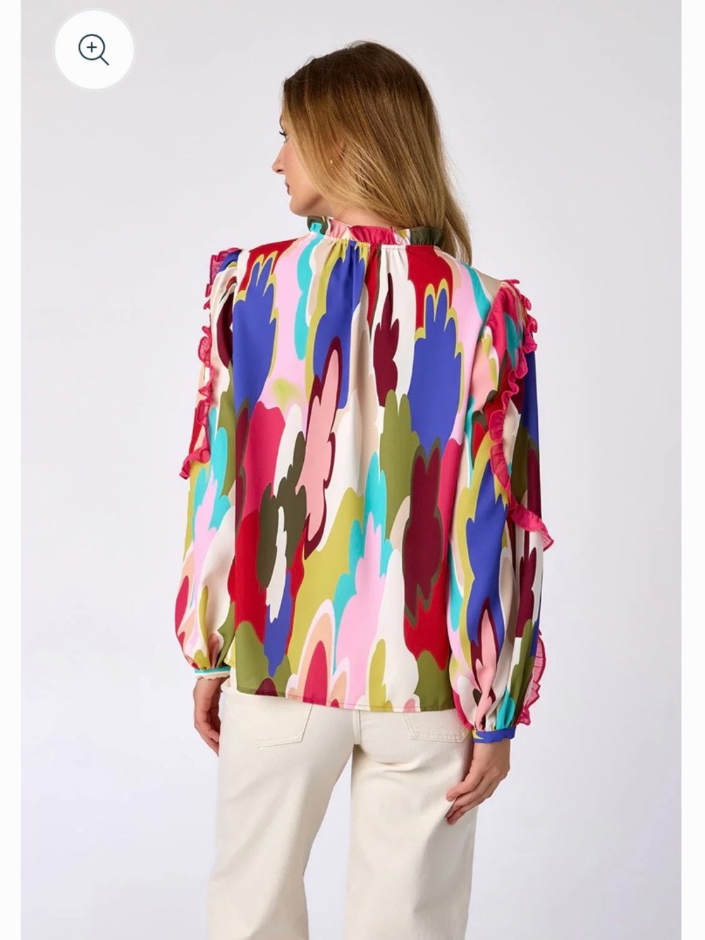 Crosby by Mollie Burch Ryland Blouse  Size XS Head in the Clouds - Picture 2 of 12